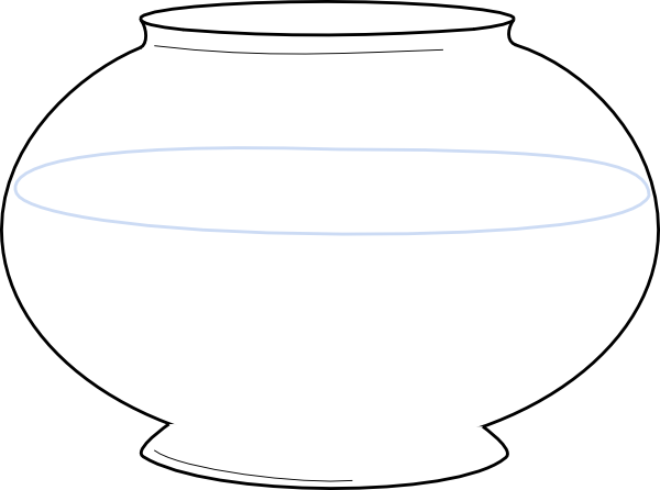 Fish Bowl Blank Fishbowl At Vector Clipart