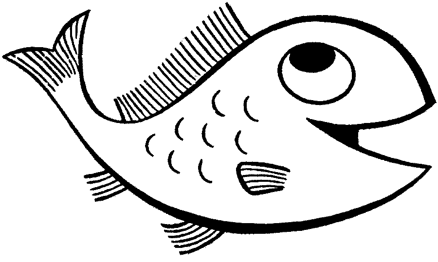 Fishing Fish Black And White Hd Image Clipart