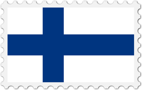 Finland Flag Stamp Clipart
