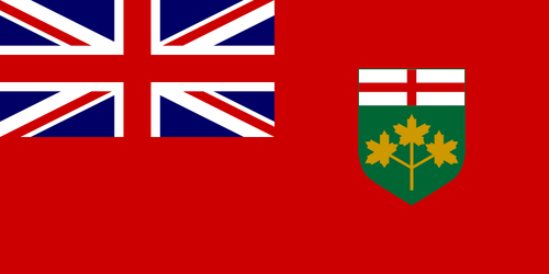 Flag Of Ontario Canada Clipart