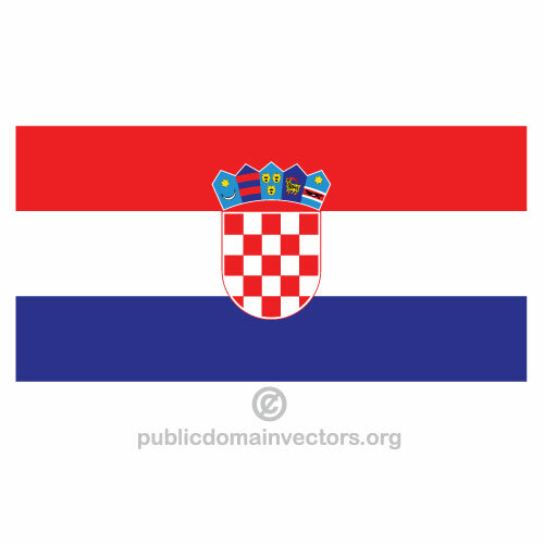 Croatian Flag Clipart