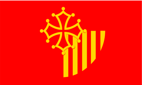 Languedoc Region Flag Clipart
