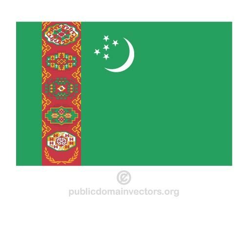 Flag Of Turkmenistan Clipart