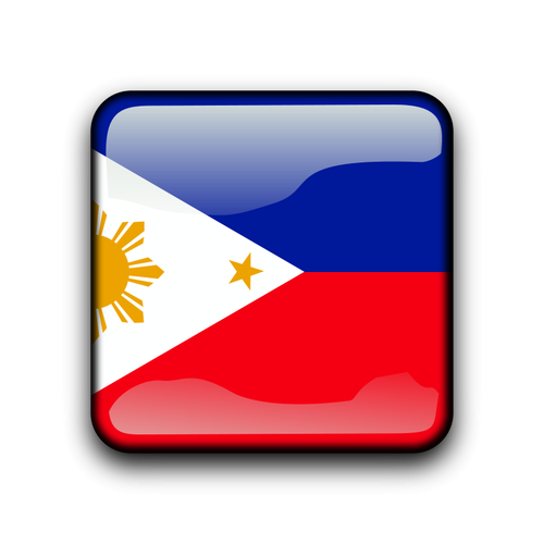 Philippines Flag Button Clipart