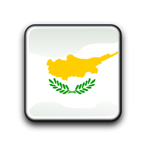 Cyprus Flag Button Clipart