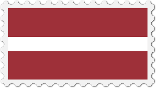 Latvia Flag Stamp Clipart