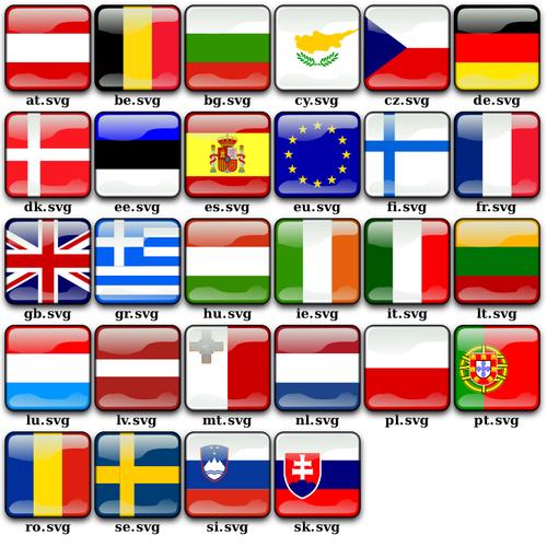 Flags Of Europe Pack Clipart