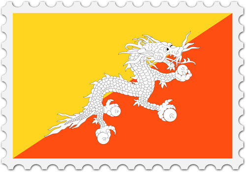 Bhutan Flag Image Clipart