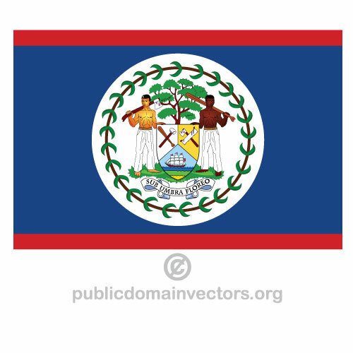 Belize Flag Clipart