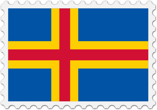 Aland Flag Symbol Clipart