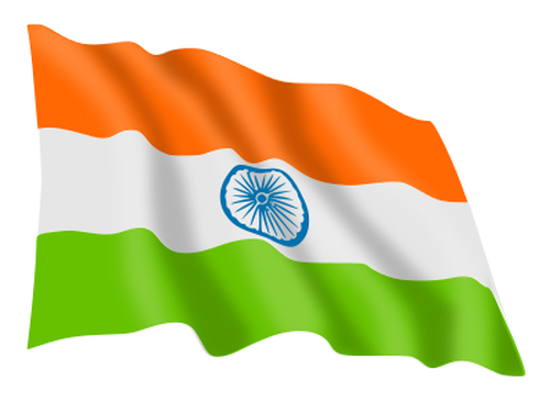 India Waving Flag Clipart