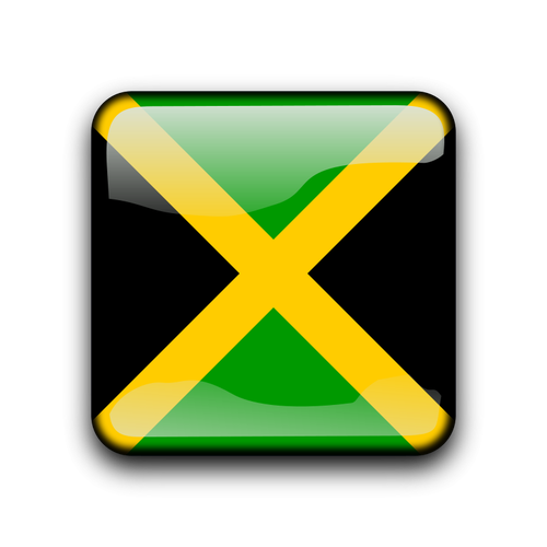 Jamaican Flag Button Clipart