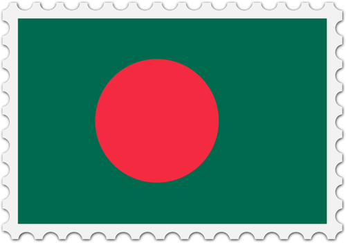 Bangladesh Flag Stamp Clipart