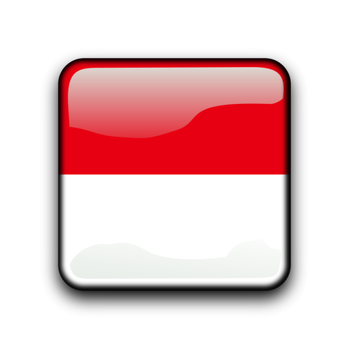 Indonesia Flag Button Clipart