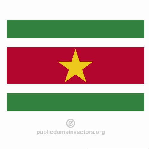 Suriname Flag Clipart