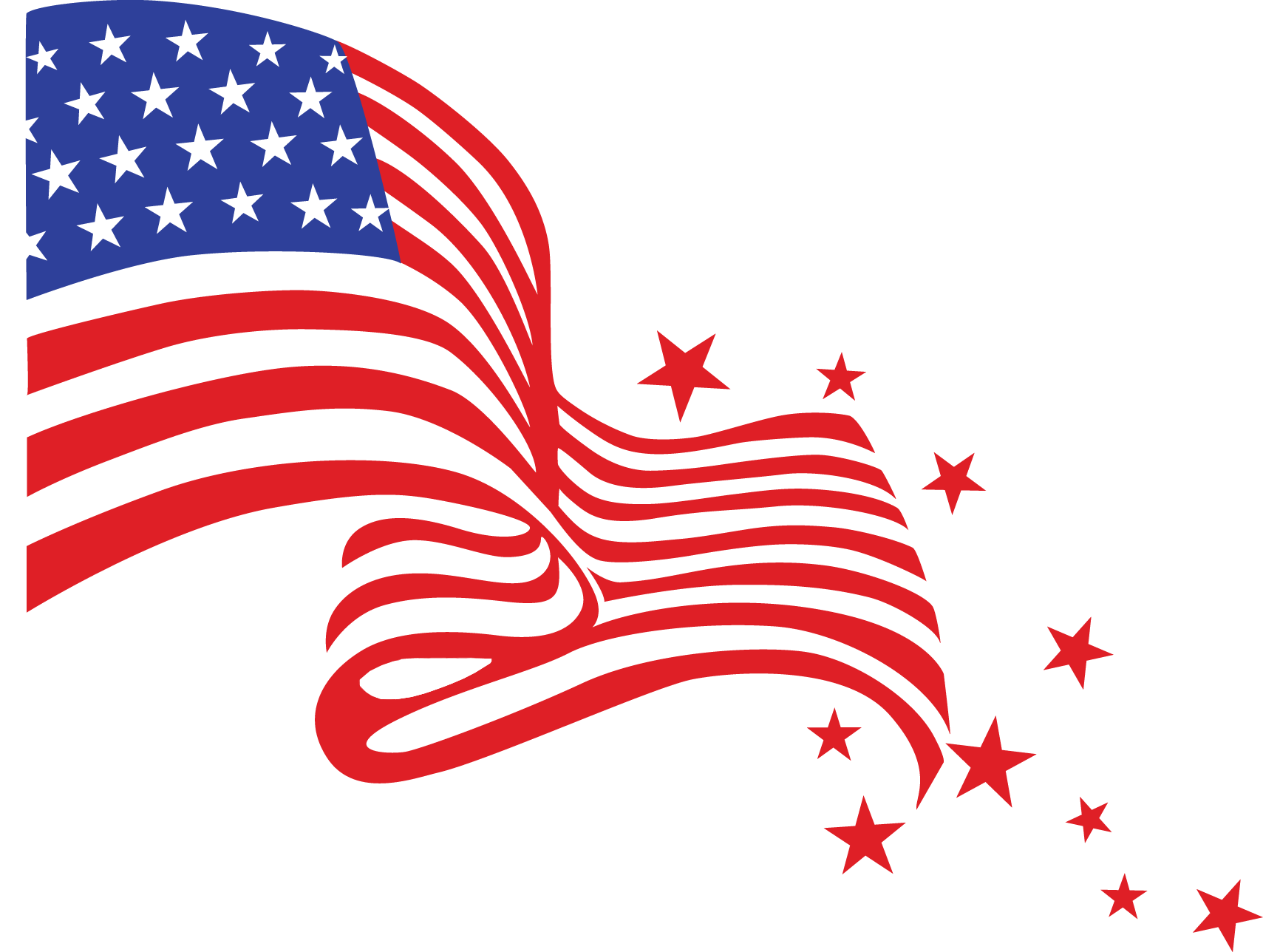 Free American Flag 5 Png Image Clipart