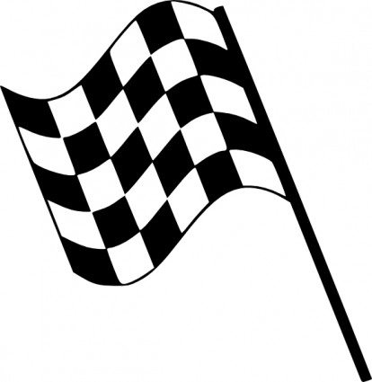 Checkered Flag Vector In Open Office Drawing Clipart