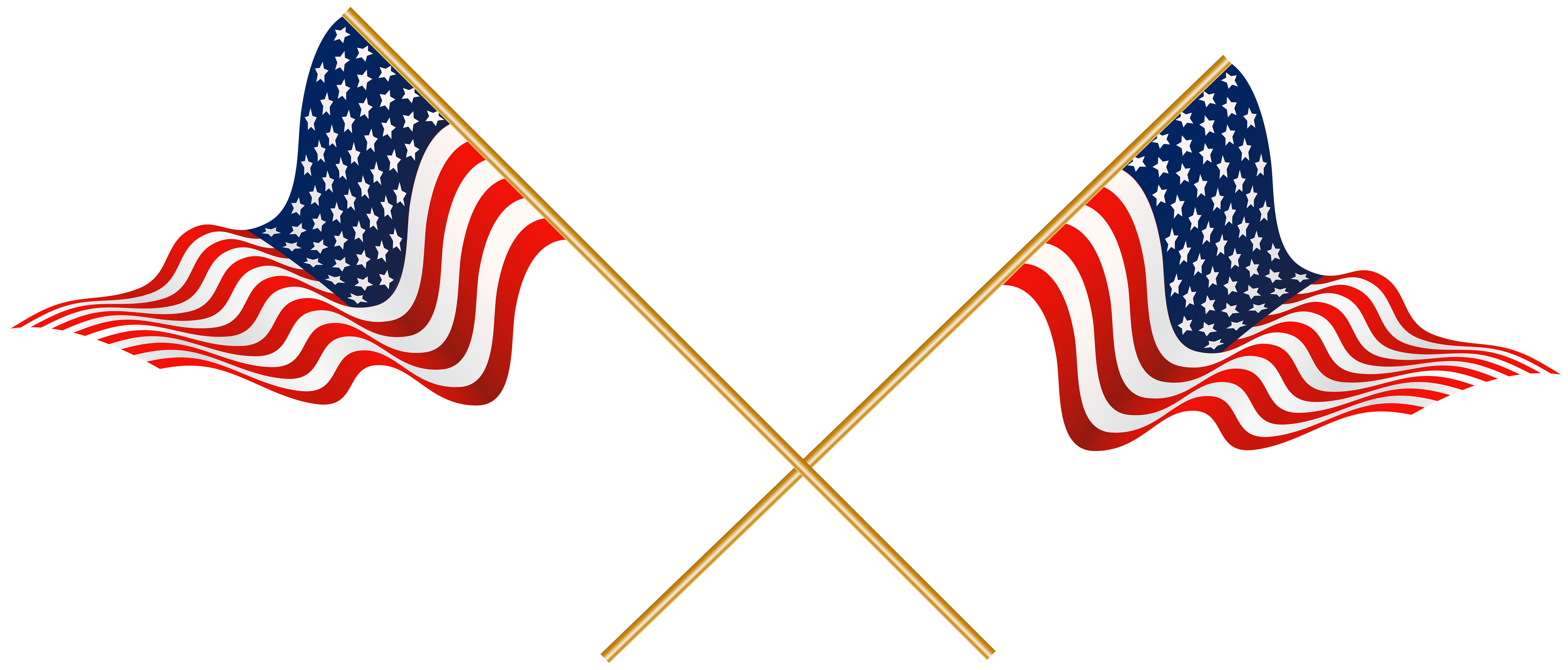 United Usa Of Cross States Flag Crossed Clipart
