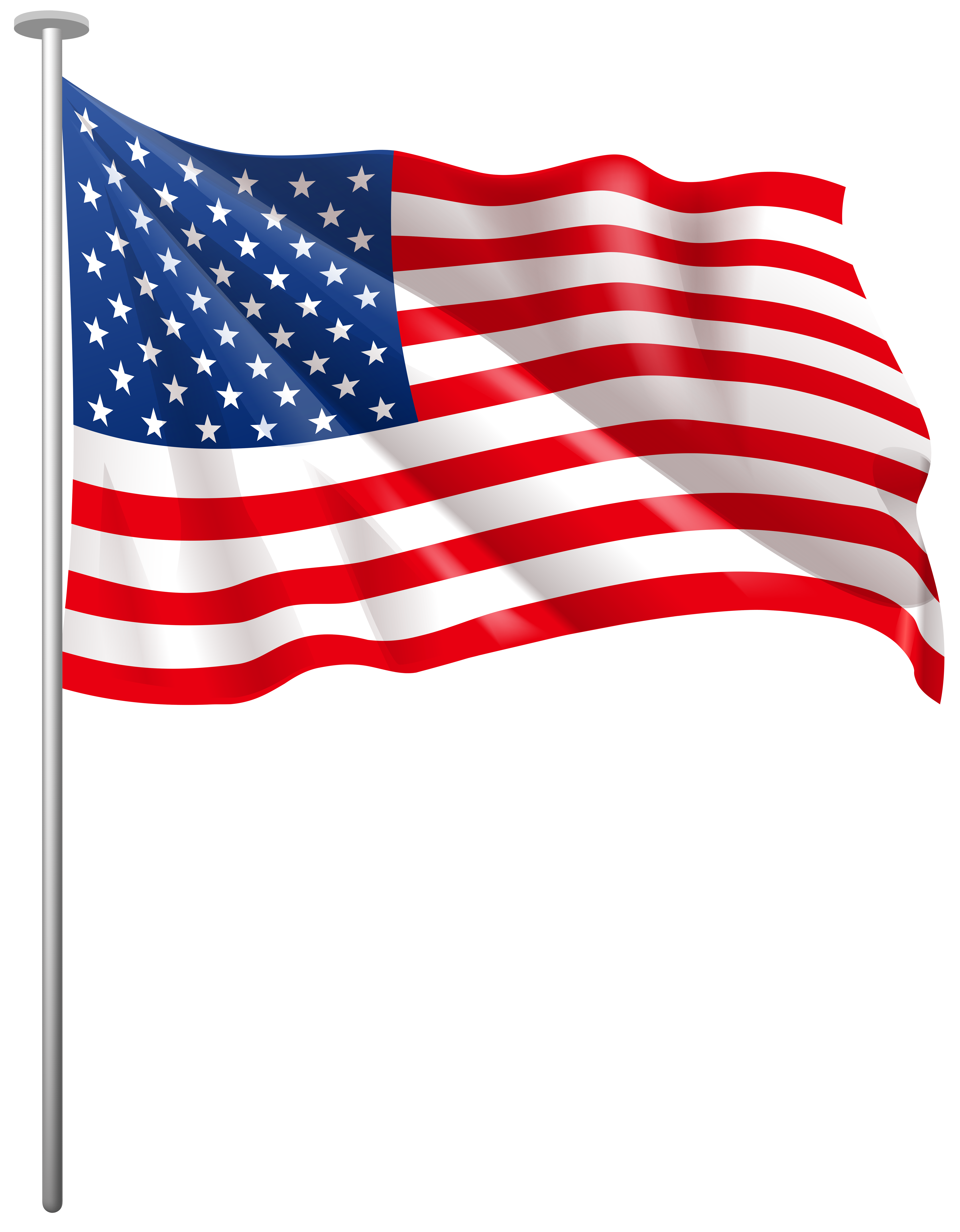 Waving United Usa Of Scalable States Flag Clipart