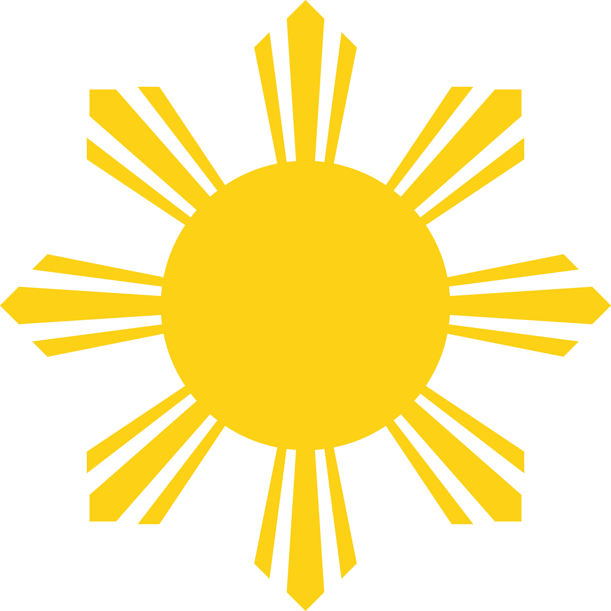 United Of Philippines States Flag Rays Sun Clipart
