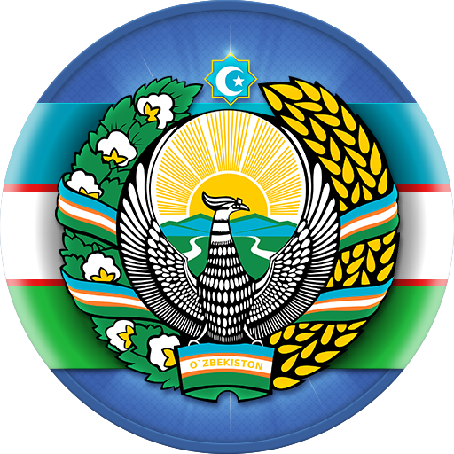 Emblem State Of Others Arms Uzbekistan Flag Clipart