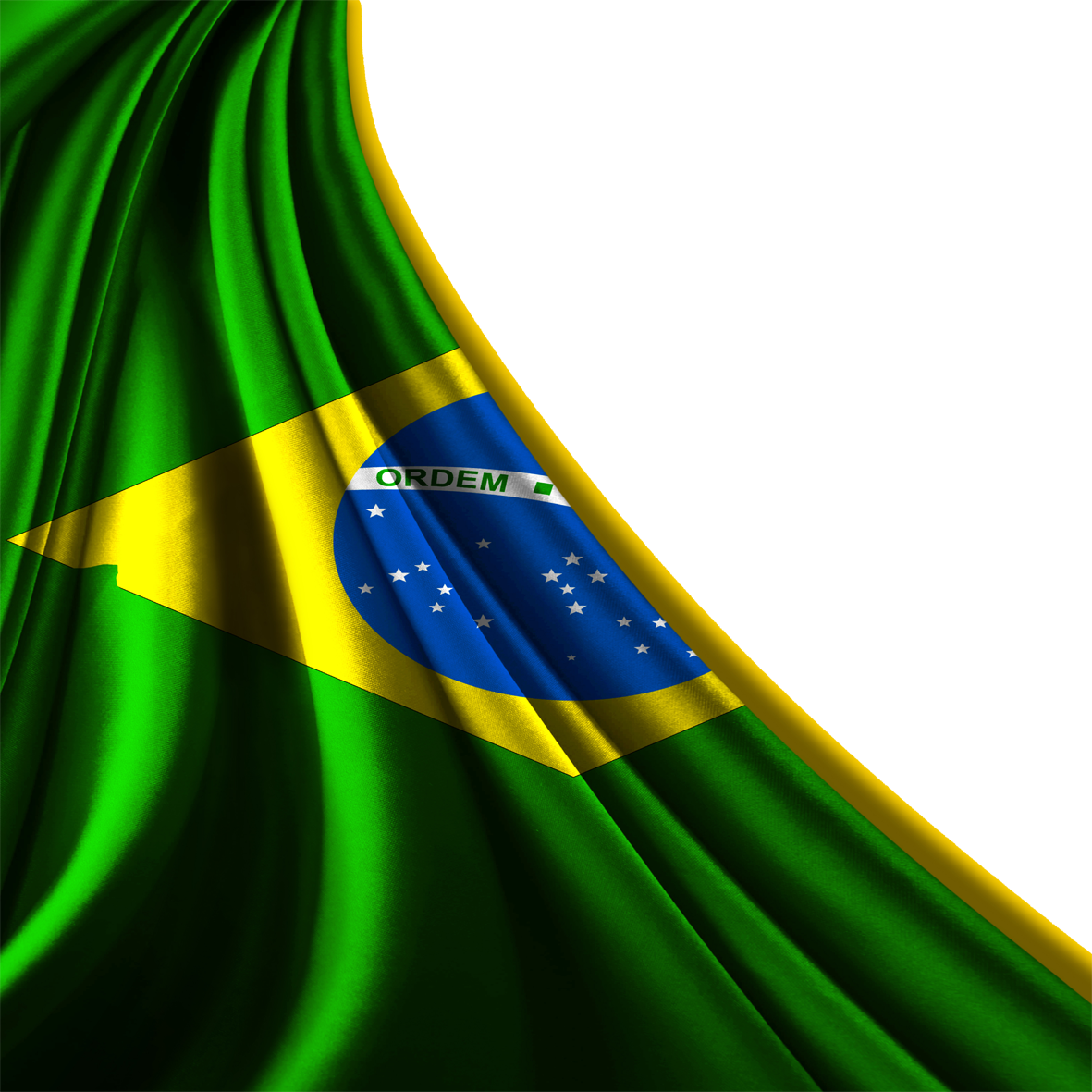 Brazil Folding Of Youtube Flag Ireland Brazilian Clipart