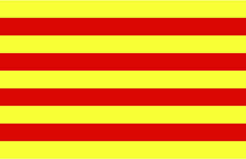 Flag Of Catalonia Illustration Clipart