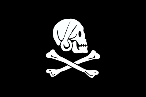 Pirate Flag Bones And Skull Clipart