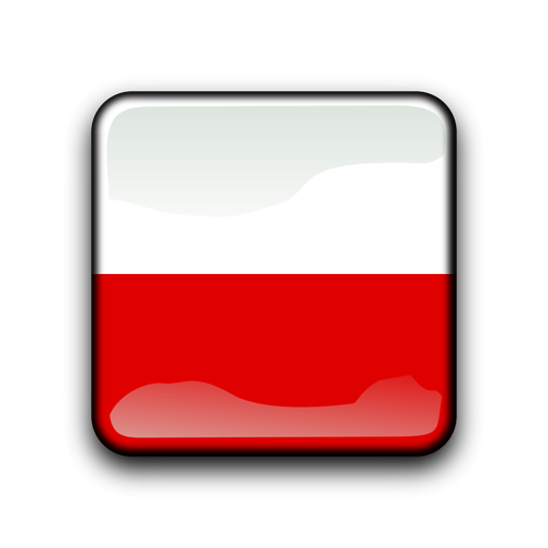 Poland Flag Inside Square Clipart