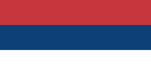 Serbian Flag Without Coat Of Arms Clipart