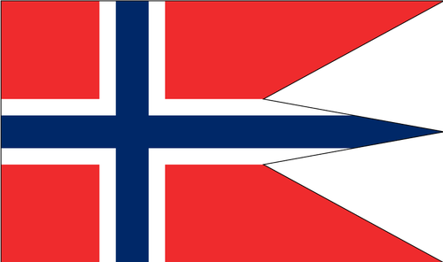 Norwegian State And War Flag Clipart