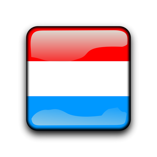 Luxembourg Flag Button Clipart