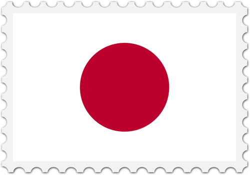 Japan Flag Stamp Clipart