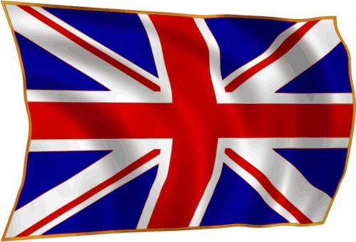 British Flag In Wind Clipart