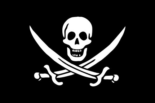 Pirate Flag Skull And Swords Clipart