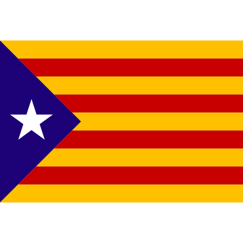 Catalonia Independence Flag Clipart