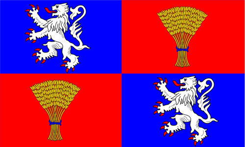 Gascony Region Flag Clipart