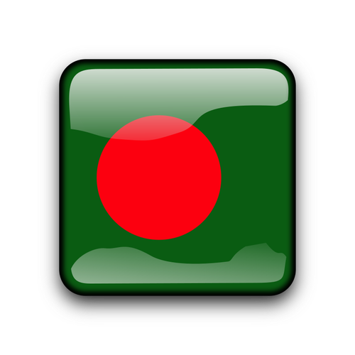 Bangladesh Flag Button Clipart