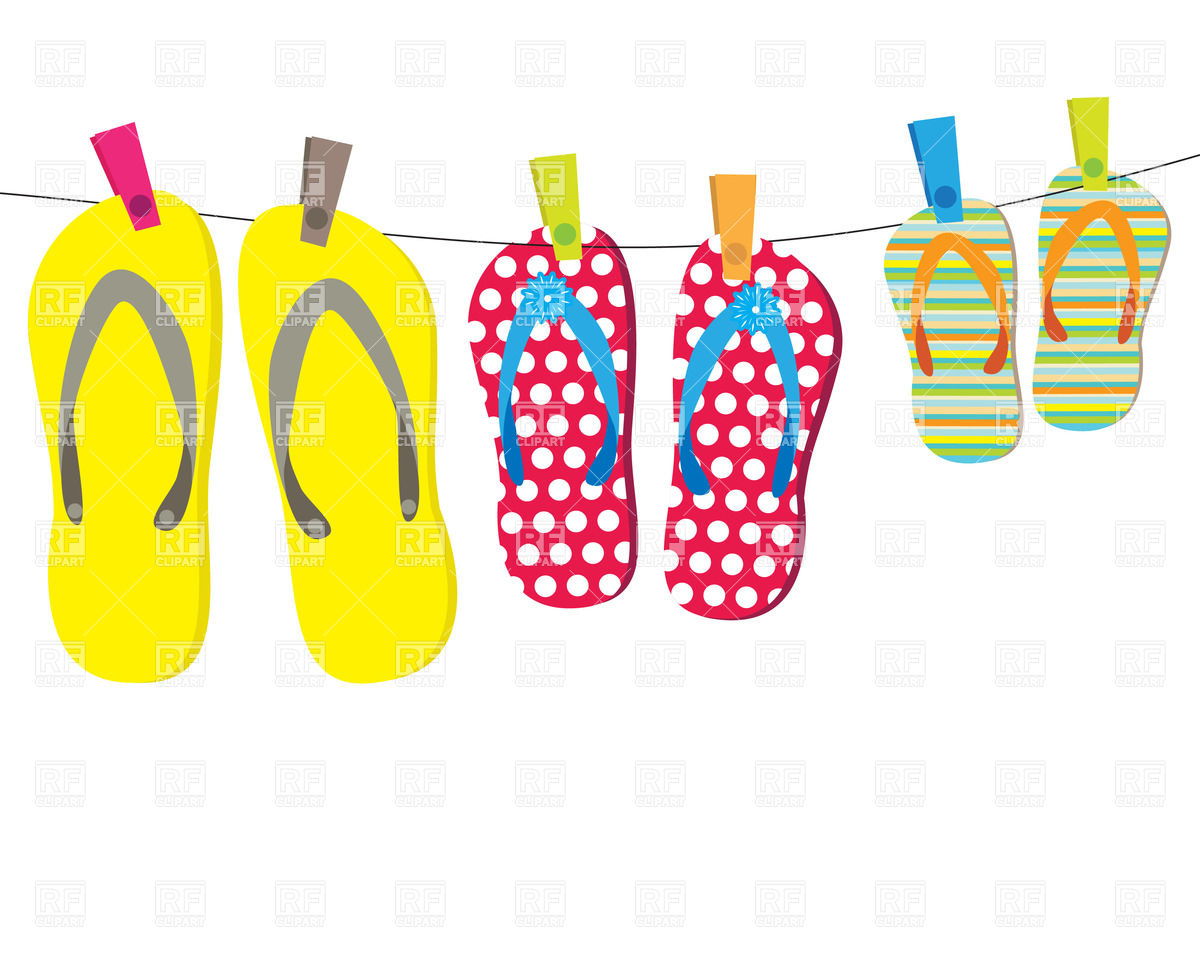 Flip Flops For All Family Objects Download Clipart