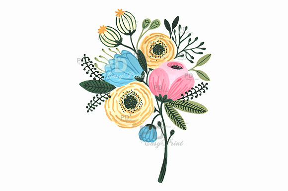 Floral Flower Wedding Graphics Clip Image Clipart