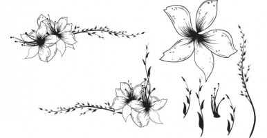 Floral Vector In Adobe Illustrator Ai Clipart