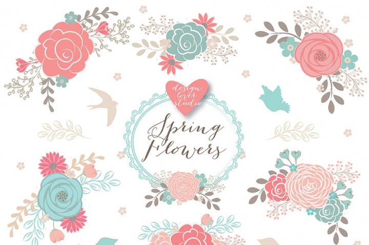 Vector Floral Spring Flower Pink Png Image Clipart