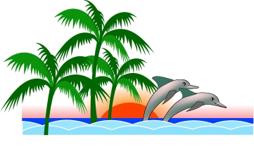 Brigitte Vector Art Florida Palms Nature Coast Clipart