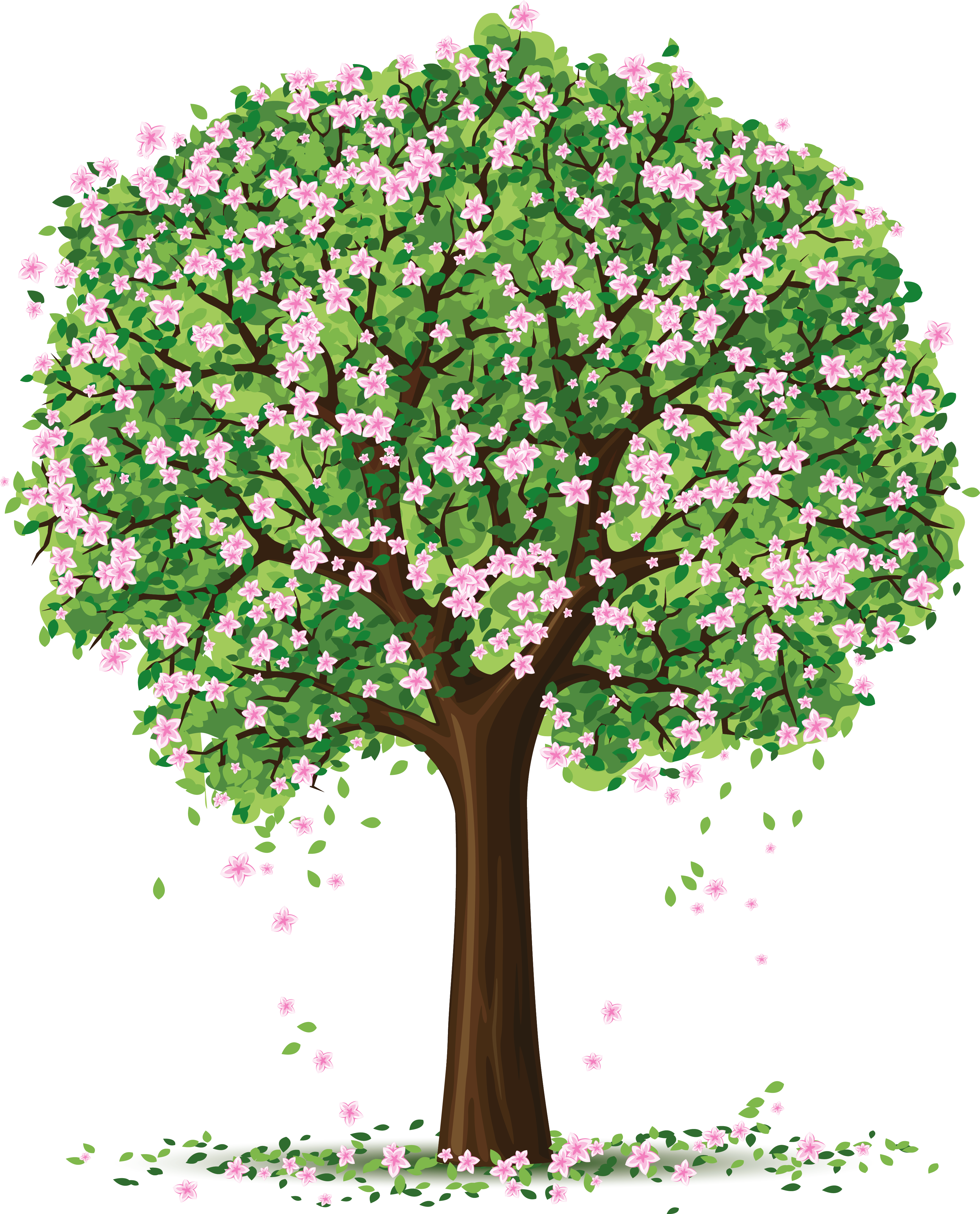 Spring Art Tree Picture Free PNG HQ Clipart