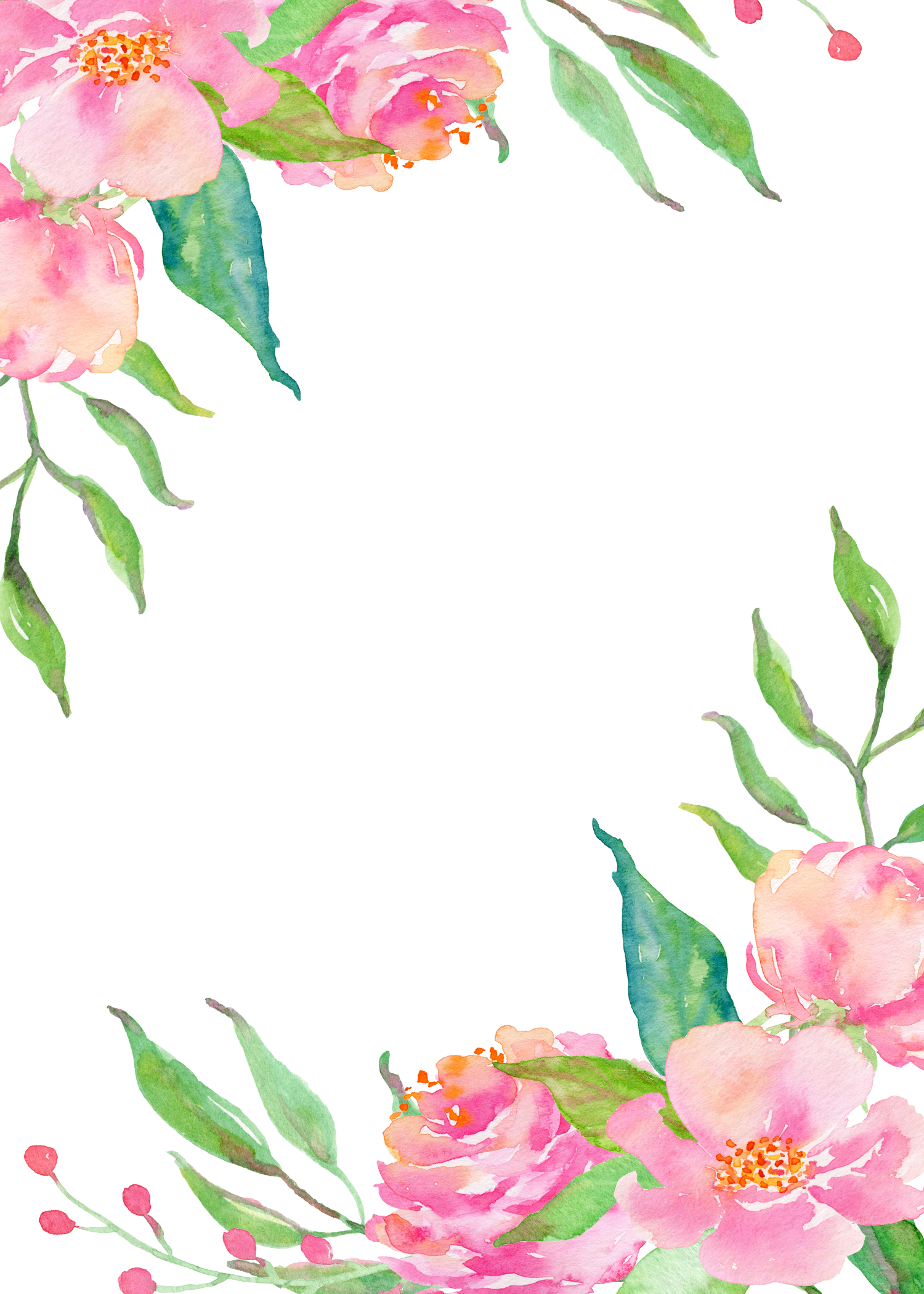 Pink Borders Flower Free PNG HQ Clipart