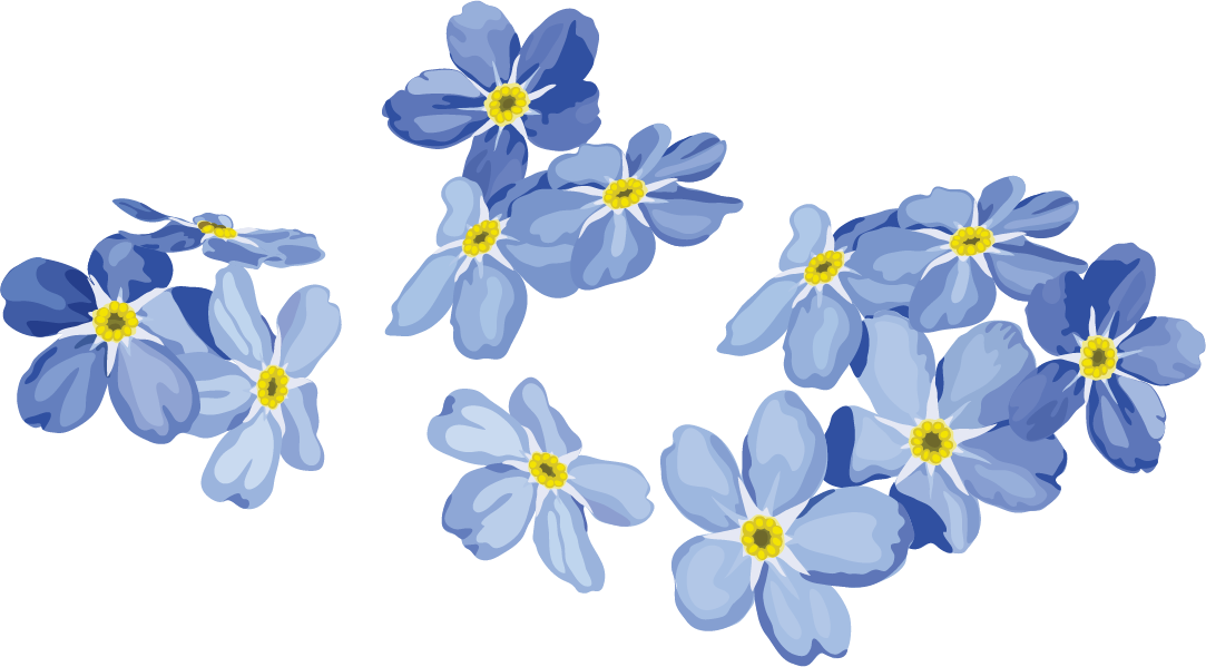 Blue Flower Euclidean Vector Flowers Painting Hand-Painted Clipart