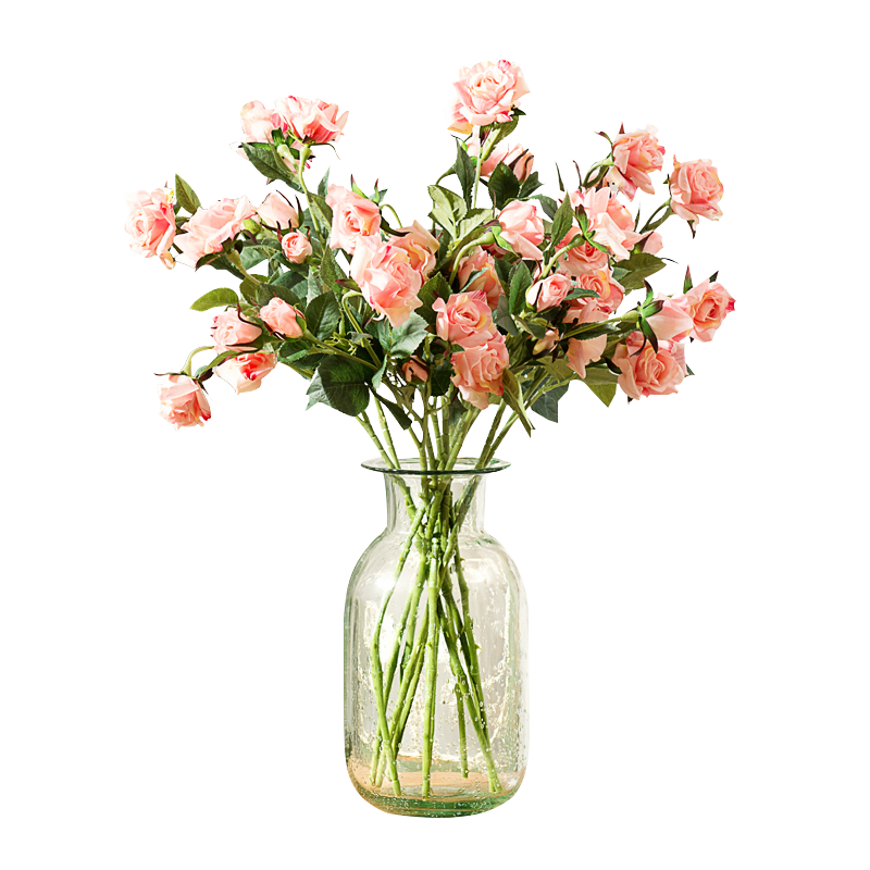 Flower Garden Of Material Vase Roses Fig Clipart