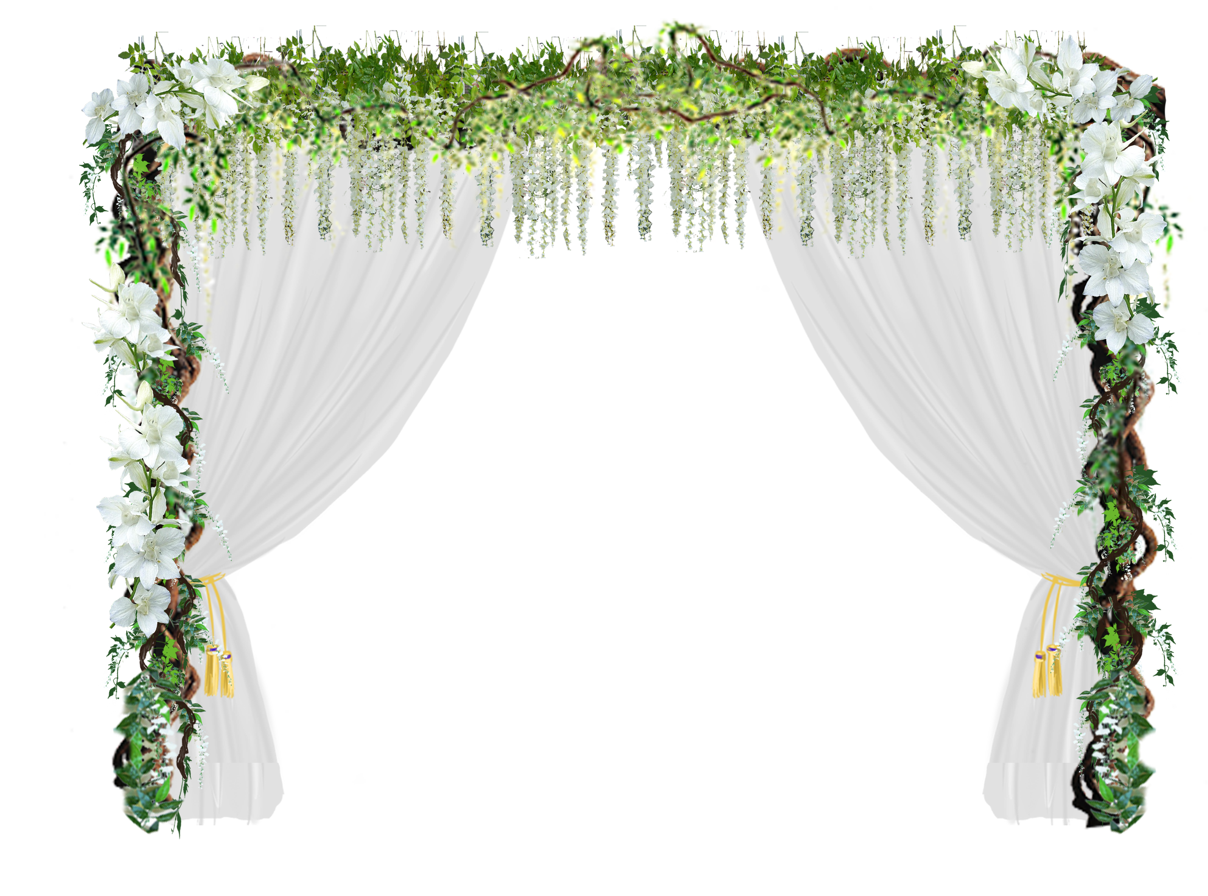 Flower Door Romantic Wedding Love Arch Clipart