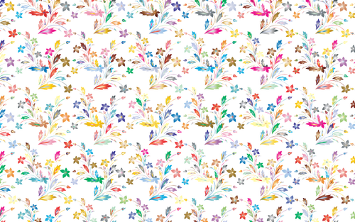 Flowery Prismatic Pattern Clipart
