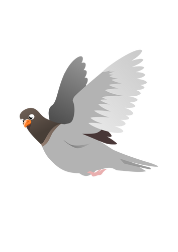 Flying Pigeon Clipart